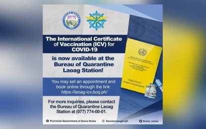 bureau of quarantine yellow card appointment|Issuance of International Certificate of Vaccination and .